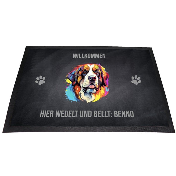 Fußmatte Hunderasse Aquarell-Tierisch tolle Geschenke