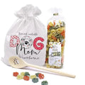 Dog Mom Geschenk – Pfotennudeln-Set mit Kochlöffel & Stoffbeutel (Dog Mom)