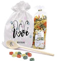 Geschenk für Hundeliebhaber – Pfotennudeln-Set mit Kochlöffel & Stoffbeutel (Doglove)