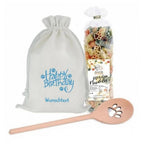 Personalized Dog Gift Set "Happy Birthday" 🎂🐾 | with Paw Print Cooking Spoon & Paw Print Pasta