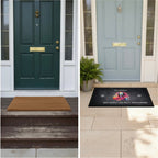 Vorher/Nachherbild mit Fußmatten