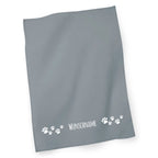 Geschirrtuch - Trockentuch Pfötchen 3 - mit Wunschname-Tierisch-tolle-Geschenke-Tierisch-tolle-Geschenke