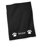 Geschirrtuch - Trockentuch Pfötchen 4 - mit Wunschname-Tierisch-tolle-Geschenke-Tierisch-tolle-Geschenke