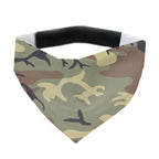 Hundehalstuch Camouflage – grün-braunes Tarnmuster