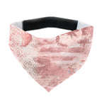 Hundehalstuch Vintage Rosé – altrosa mit Spitzenmuster