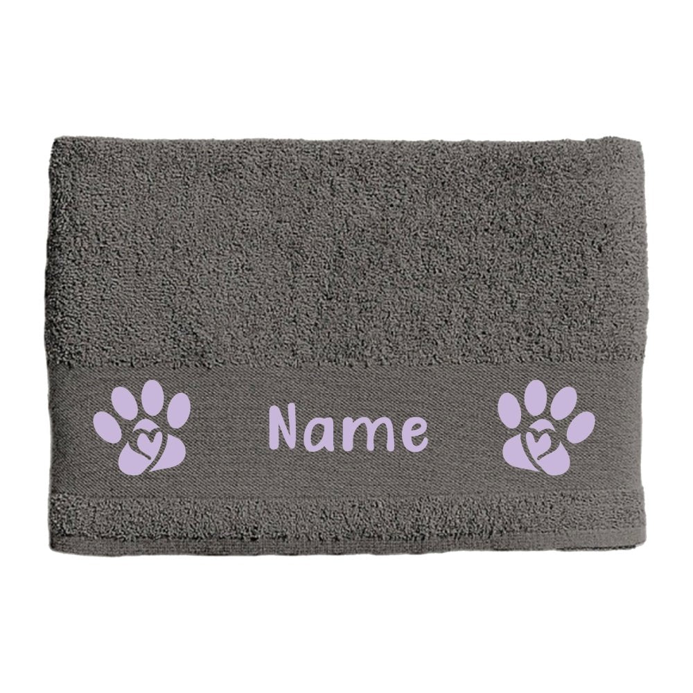 Handtuch mit Wunschname und Wunschmotiv