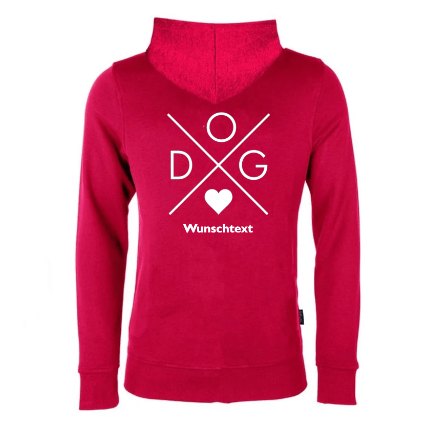Personalisierter Hoodie Hund mit Wunschtext für Hundebesitzer