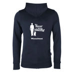 Hoodie Herren Never walk alone navy