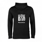 Hoodie Herren Walking Dad schwarz