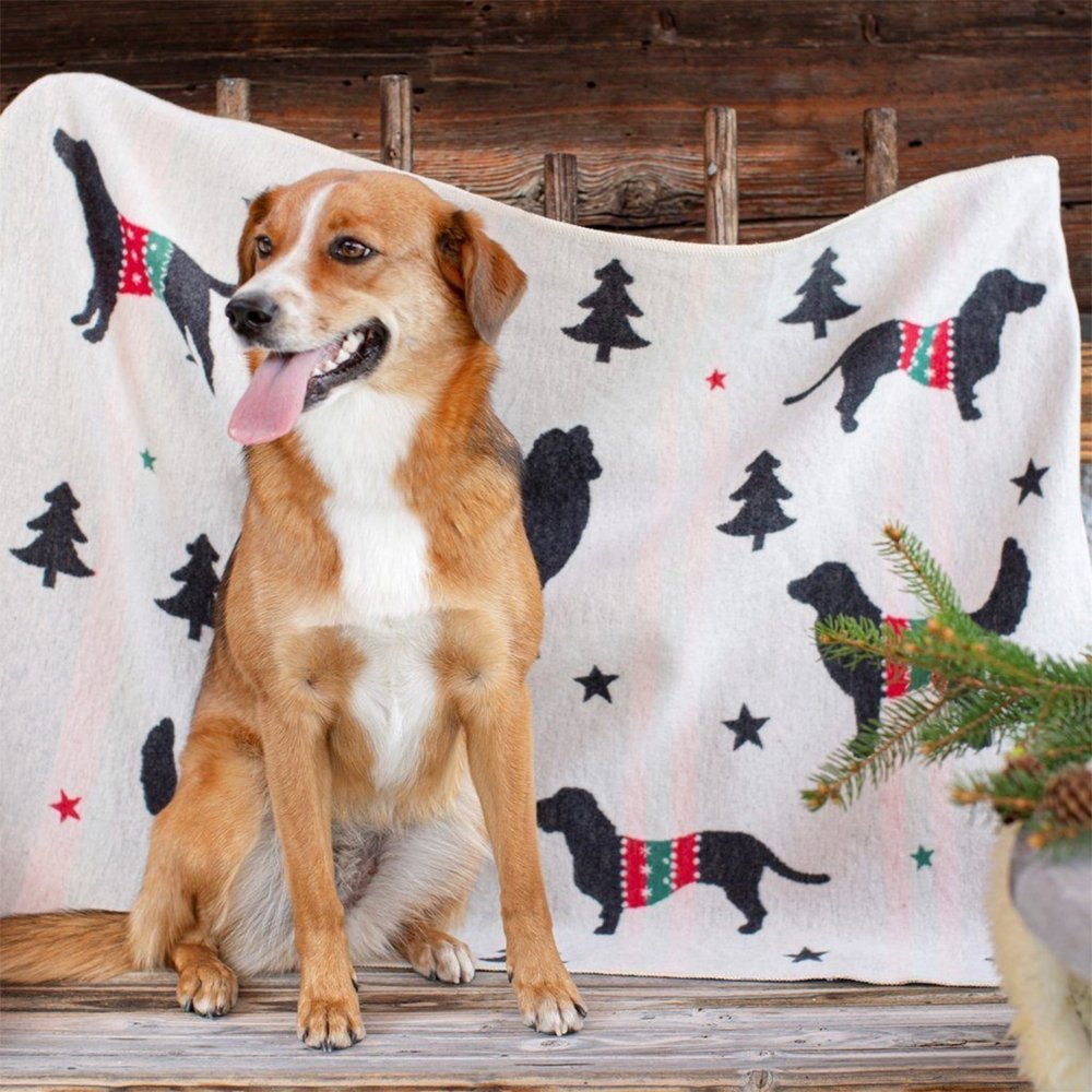 Hundedecke xmas Silhouetten-Tierisch tolle Geschenke