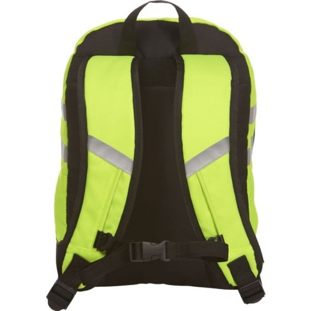 Hundesport Rucksack neongelb Rückansicht