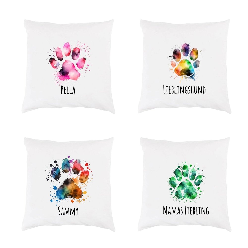 Kissenbezug Pfote Rainbow bunt-Tierisch tolle Geschenke