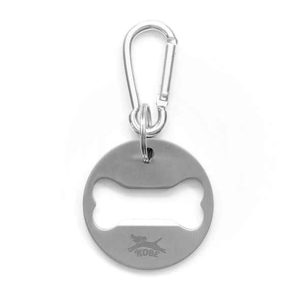 Kobe Dog Collar Bottle Opener – Flaschenöffner in Knochenform aus Edelstahl mit KOBE-Gravur
