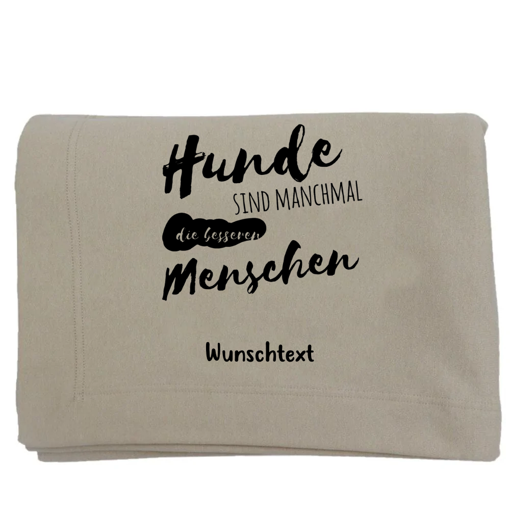 Kuschelige Hundedecke personalisierbar BESSER