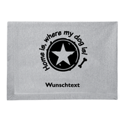 Kuschelige Hundedecke personalisierbar HOME
