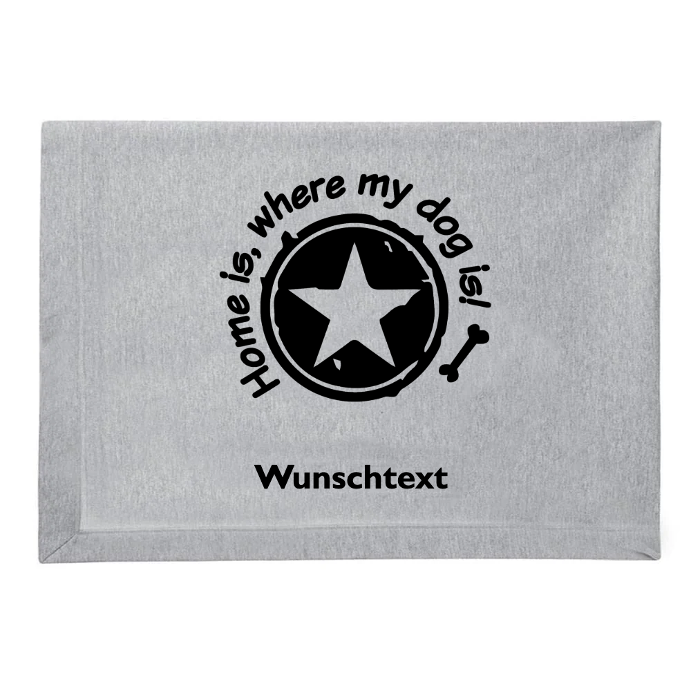 Kuschelige Hundedecke personalisierbar HOME