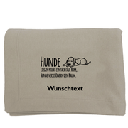 Kuschelige Hundedecke personalisierbar HUNDE