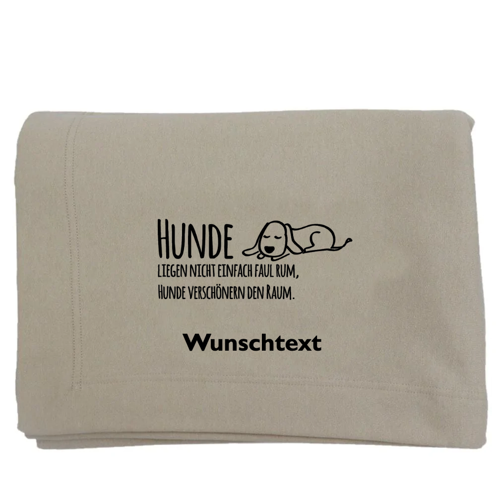 Kuschelige Hundedecke personalisierbar HUNDE