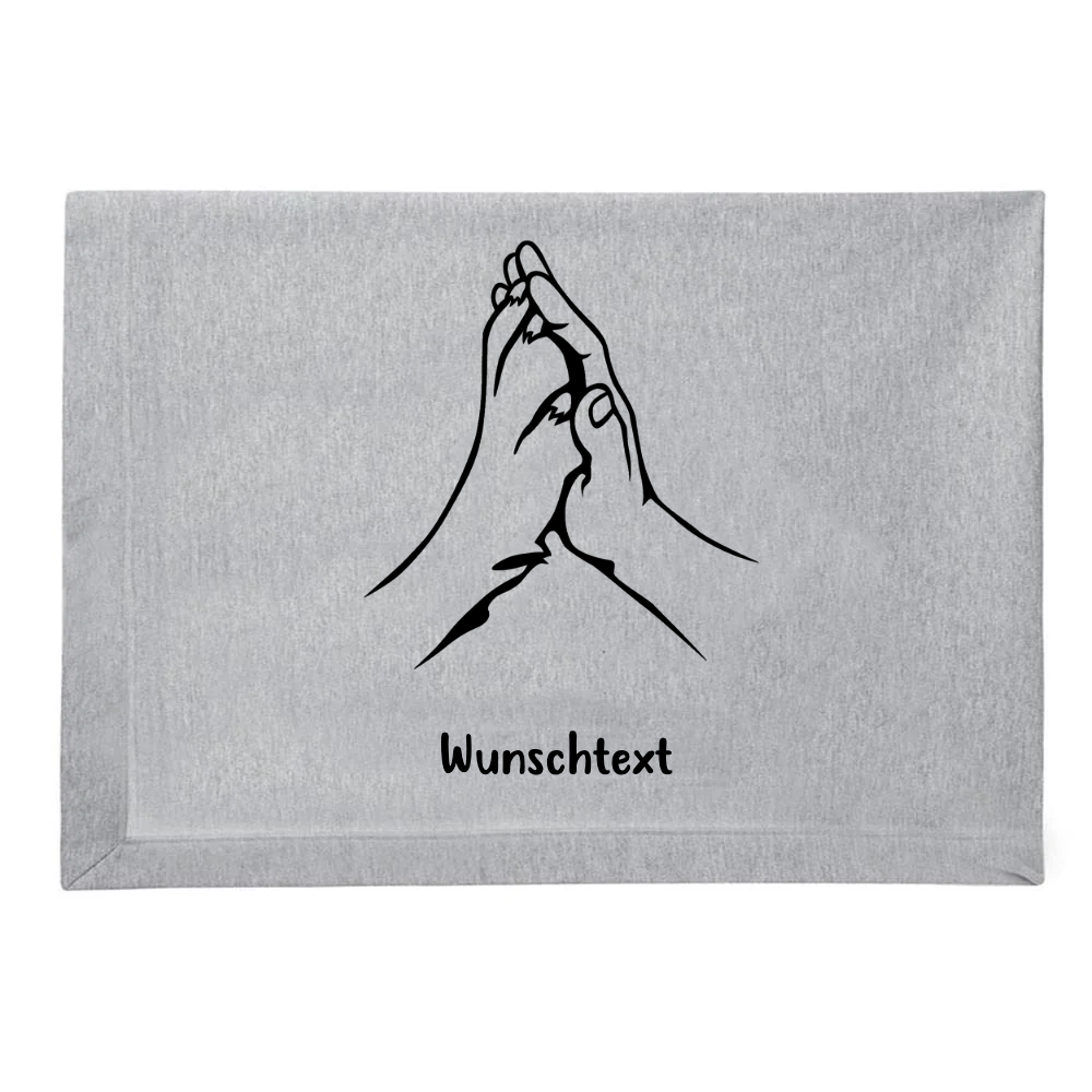 Kuschelige Hundedecke personalisierbar Handpfte