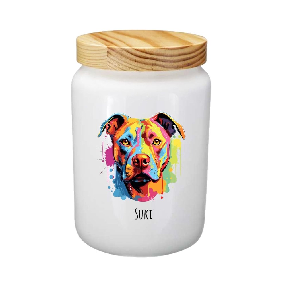 Leckerlidose mit Hunderasse und Name