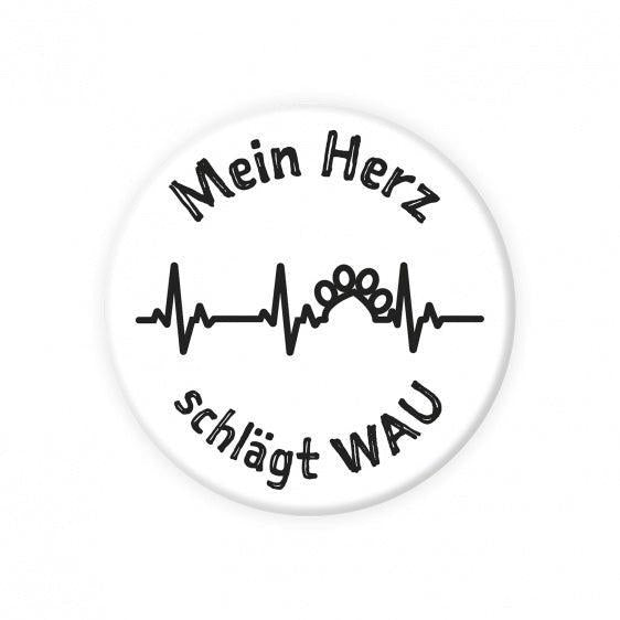 Magnet: Mein Herz schlägt Wau-Tierisch-tolle-Geschenke-Tierisch-tolle-Geschenke