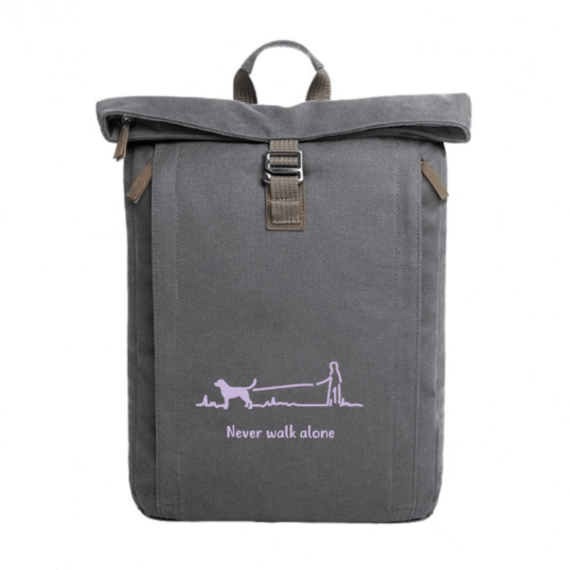 Mantrailing Rucksack personalisiert mit Namen Vorderansicht