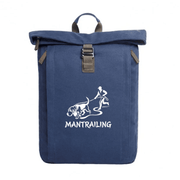 Rolltop Canvas Rucksack Mantrailing marine – Outdoor Rucksack fuer Hundemenschen