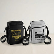 Leckerlitasche Mantrailing Edition schwarz und grau – Outdoor Umhaengetasche