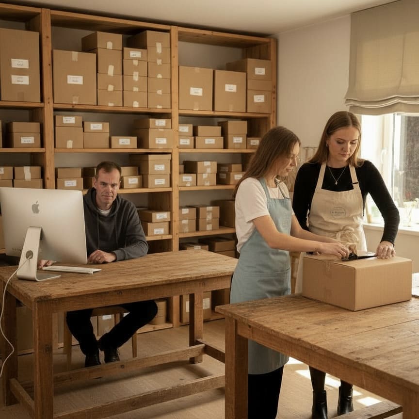 Handfertigung in der Manufaktur von Tierisch tolle Geschenke