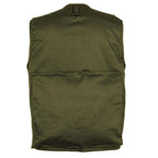 Rückansicht Hundesportweste olive, viele Taschen