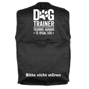 Personalisierte Hundetrainer Hundesportweste mit Motiv