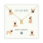 Kette Französische -Bulldogge aus Edelstahl-Tierisch tolle Geschenke