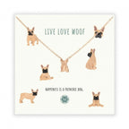 Kette Französische -Bulldogge aus Edelstahl-Tierisch tolle Geschenke