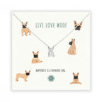 Kette Französische -Bulldogge aus Edelstahl-Tierisch tolle Geschenke