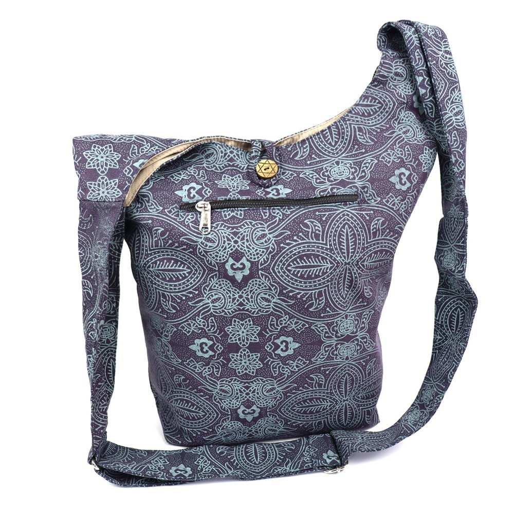 Nijens Schultertasche Umhängetasche Egypt -dunkelblau lindgrün-Tierisch tolle Geschenke