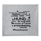 Ohne Hund ist alles doof - Fleece Schmusedecke 127 x 150 cm, tierisch tolle geschenke