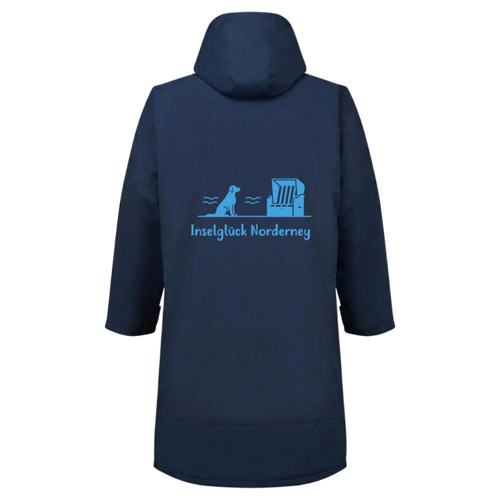 Original Norderney Strand- und Umziehmantel in navy