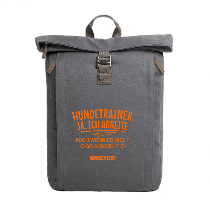 Outdoor Canvas Rucksack | Hundetrainer Edition athrazit