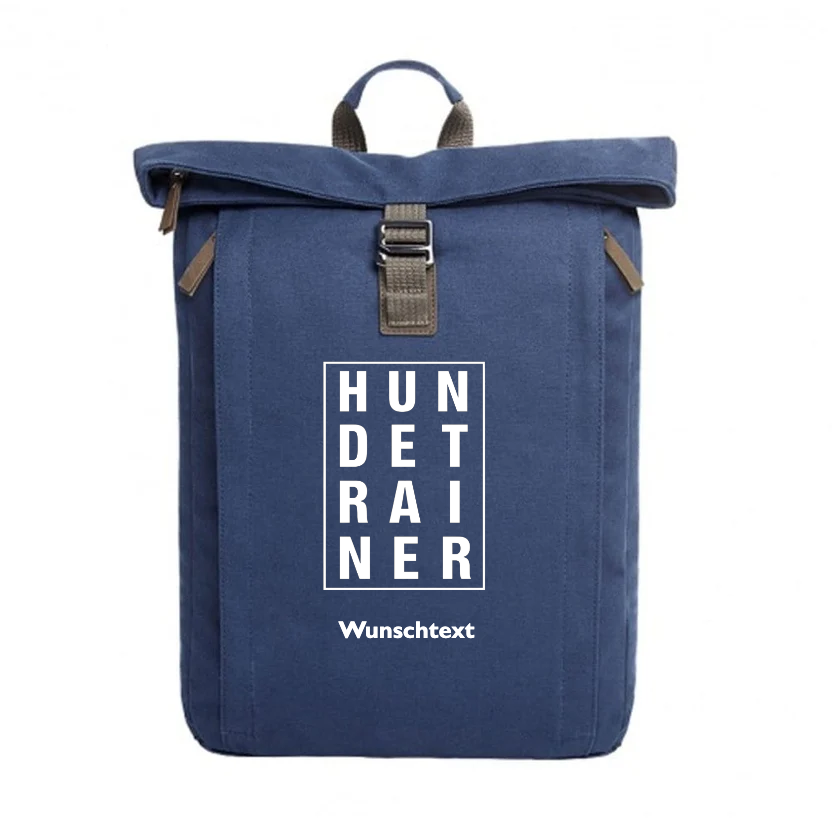 Outdoor Canvas Rucksack | Hundetrainer Edition navy