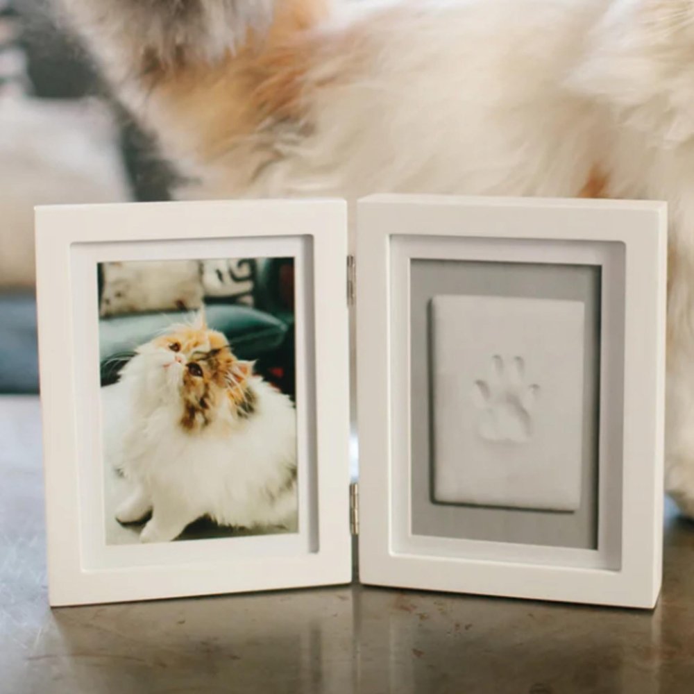Pfoten Abdruck Bilderrahmen Katze