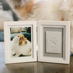 Pfoten Abdruck Bilderrahmen Katze