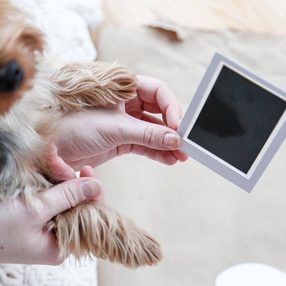 Pearhead ® - Pfotenabdruck Set Hund & Katze inkl. Bilderrahmen - weiss clean-touch ink pad