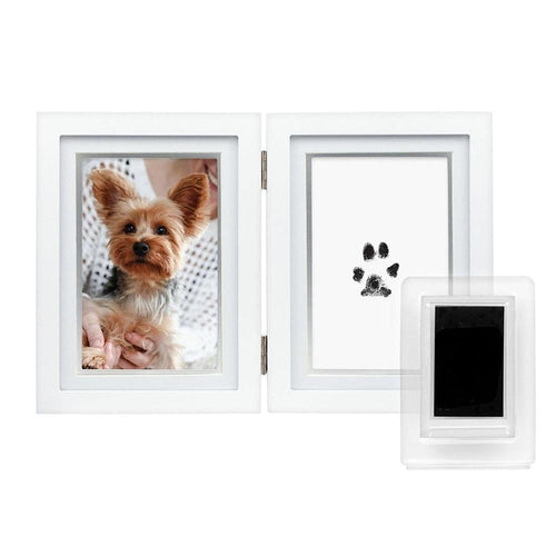 Pearhead ® - Pfotenabdruck Set Hund & Katze inkl. Bilderrahmen - weiss clean-touch ink pad