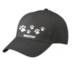 Personalisierte Hund Cap Dreamteam mit Wunschtext charcoall