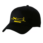 Personalisierte Hund Cap Gassi mit Name schwarz