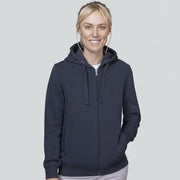 Damen Hoodie Hundeliebe mit Reissverschlusstaschen – personalisierter Kapuzenpullover vorne