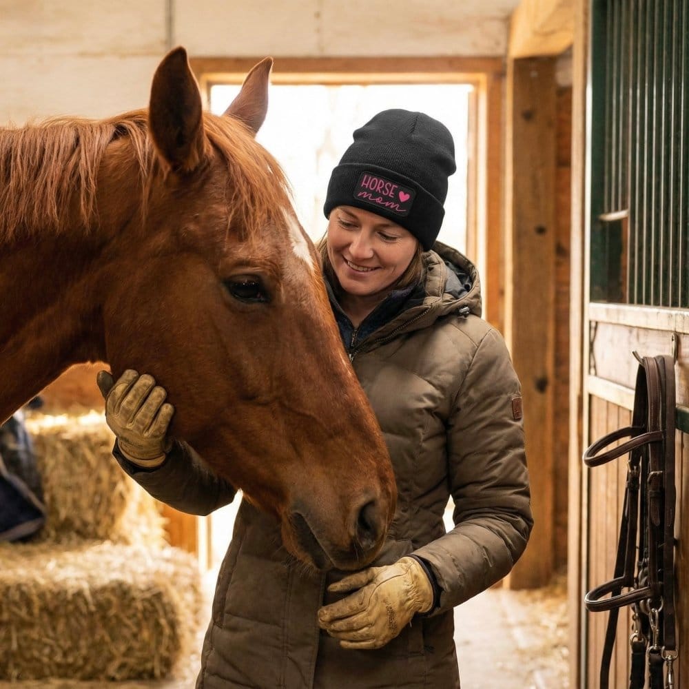 Pferdeliebe Statement Mütze für Horse Moms und Reitbeteiligungen