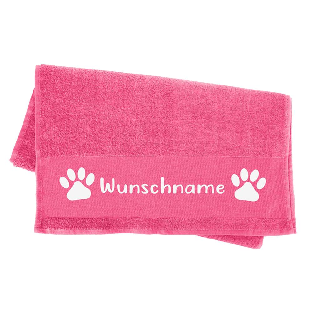 Premium Handtuch Hundespruch - Wunschname - Tierisch tolle Geschenke