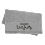 Premium Handtuch Hundespruch - Hundemama mit Wunschname - Tierisch tolle Geschenke