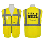 Premium Warnweste | Mantrailing Edition - mit Taschen und Reißverschluss